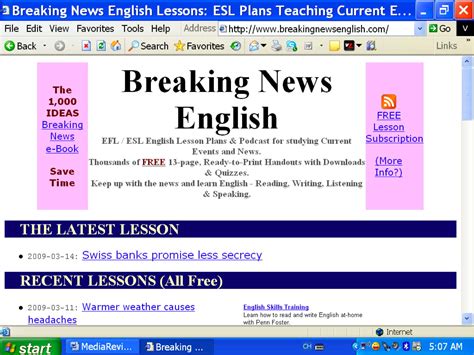 learning english breaking news